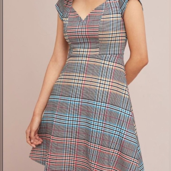 Anthropologie Plaid Dress Multi-color Size 14 
Like new condition - Picture 1 of 16